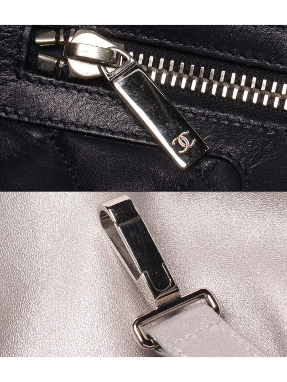 Chanel Tote Silver Coco Cocoon